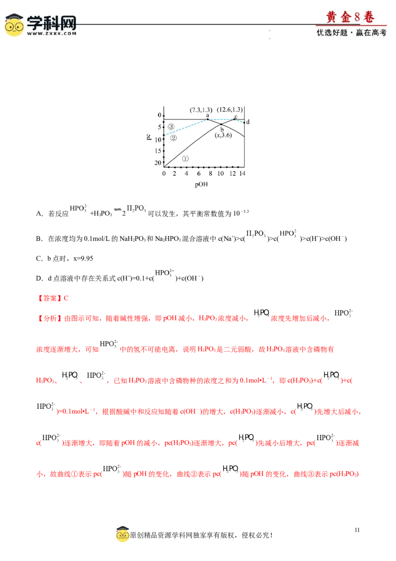 黄金卷07（题型题量：14道选择题+4道非选择题）-赢在高考&middot;黄金8卷备战2024年高考化学模拟卷（黑龙江、甘肃、吉林、安徽、江西、贵州、广西）（解析版）_05高考化学