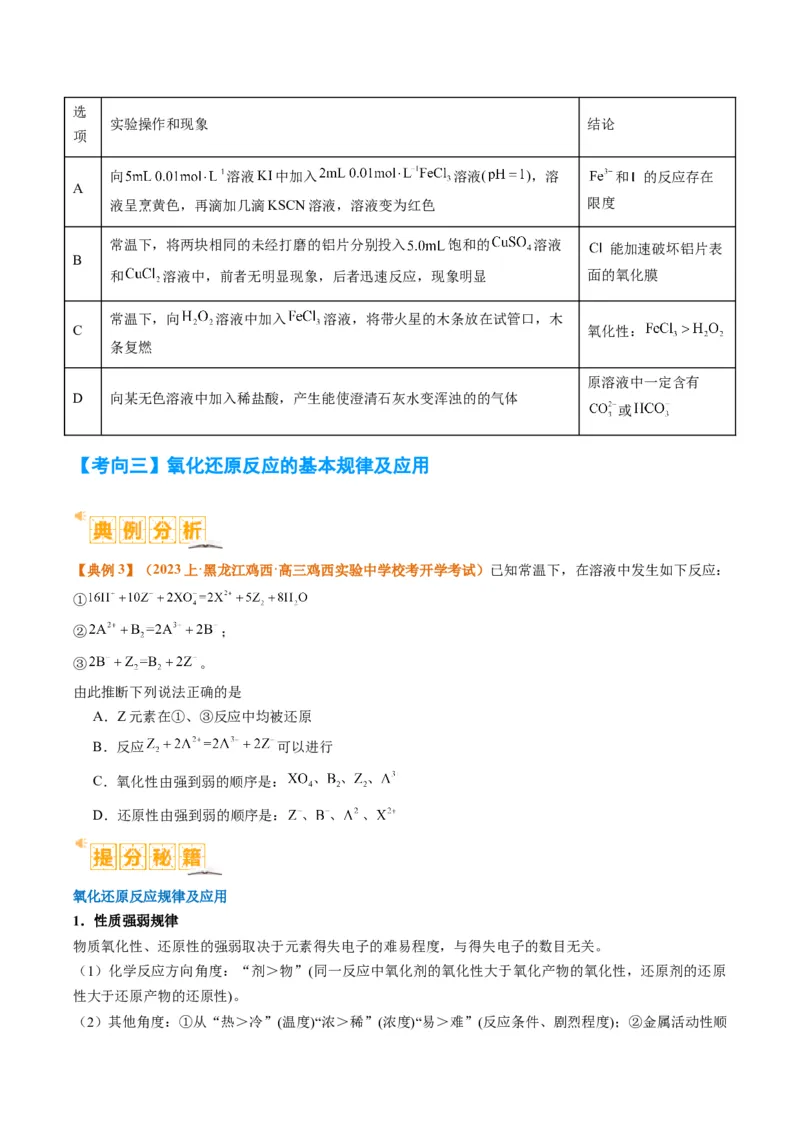 题型04氧化还原反应（原卷版）_05高考化学_2024年新高考资料_2.2024二轮复习_2024年高考化学二轮热点题型归纳与变式演练（新高考通用）