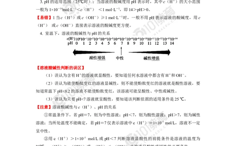 选择性必修1第三章第二节水的电离平衡和溶液的pH（2）_新人教版高二化学选修一、二、三_新人教版高中化学选择性必修第一册_高二化学（选择性必修第一册）学案练习