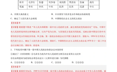 八年级历史下学期期中测试卷02（解析版）_新八下历史_00、更新资料3月23日_第二套(4)_期中+期末_期中试卷