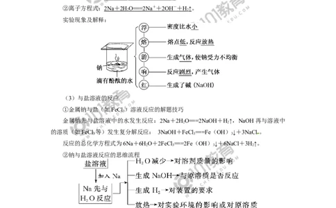 必修1第二章第一节钠及其化合物（1）_新人教版高中化学必修一、二_新人教版高中化学必修上册_101教育高一化学配套学案和练习