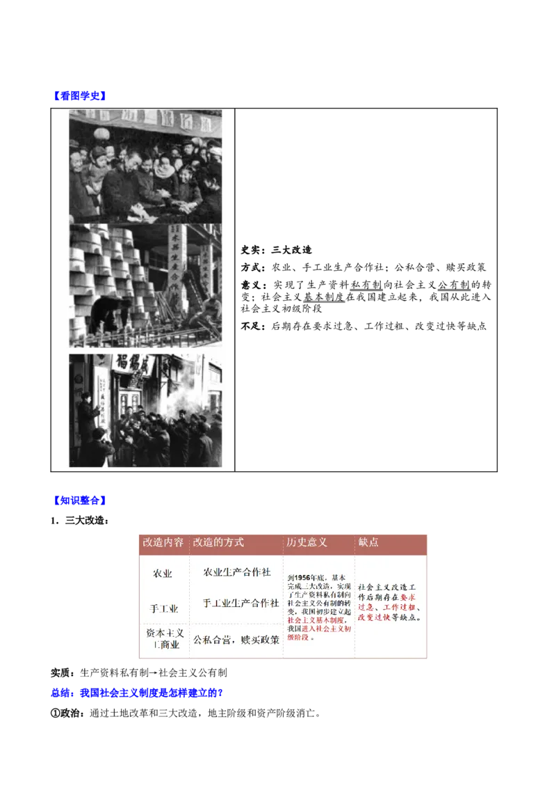 第5课三大改造（导学案）-（统编版）_新八下历史_00、更新资料3月23日_第二套(4)_大单元教学课件+教学设计-U40_第二单元社会主义制度的建立与社会主义建设的探索（4-6）