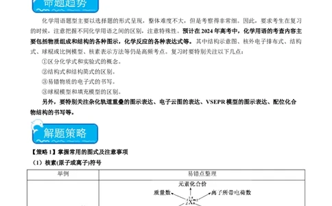重难点02化学用语-2024年高考化学热点&middot;重点&middot;难点专练（新高考专用）（解析版）_05高考化学_2024年新高考资料_3.2024专项复习_2024年高考化学热点&middot;重点&middot;难点专练（新高考专用）
