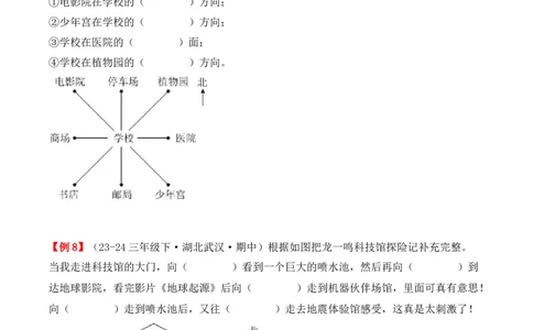专题01：位置与方向（一）（复习讲义）（学生版）-（人教版）_26春人教版数学三下_19、赠送其它资料_新建文件夹_三年级数学下册（人教版）_期末总复习-K156