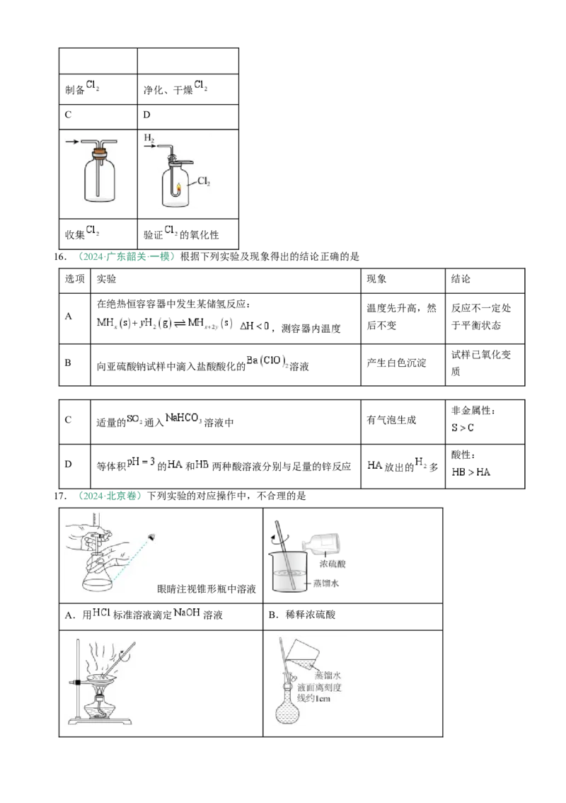 题型11实验方案的设计与评价微型实验（原卷版）_05高考化学_2025年新高考资料_二轮复习_2025年高考化学二轮热点题型归纳与变式演练（新高考通用）340117718