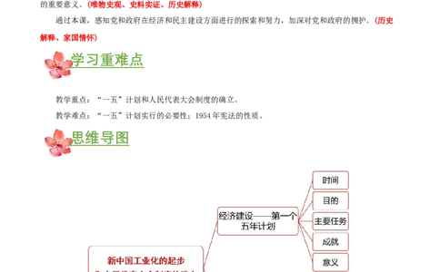 第4课新中国工业化的起步和人民代表大会制度的确立（导学案）-（部编版）_新八下历史_00、更新资料3月23日_第二套(4)_导学案