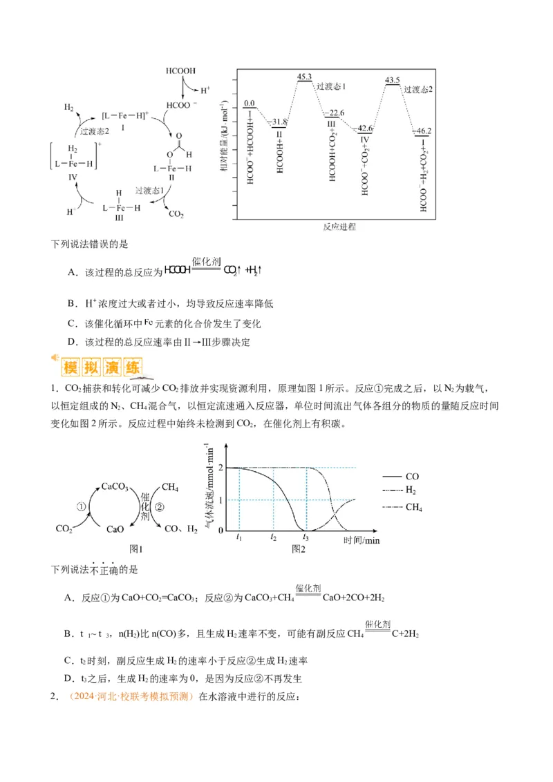 题型10反应微观机理分析速率方程及其应用（原卷版）_05高考化学_2024年新高考资料_2.2024二轮复习_2024年高考化学二轮热点题型归纳与变式演练（新高考通用）