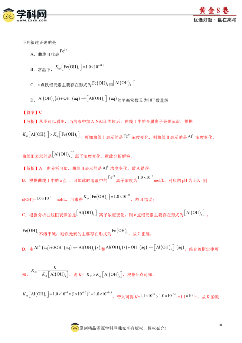 黄金卷02-赢在高考&middot;黄金8卷备战2024年高考化学模拟卷（福建专用）（解析版）_05高考化学_2024年新高考资料_4.2024高考模拟预测试卷