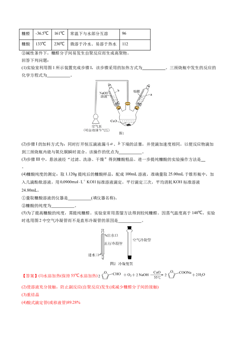 通关12化学实验综合（解析版）-备战2024年高考化学抢分秘籍（新高考专用）_05高考化学_2024年新高考资料_5.2024三轮冲刺_备战2024年高考化学抢分秘籍（新高考专用）322209527