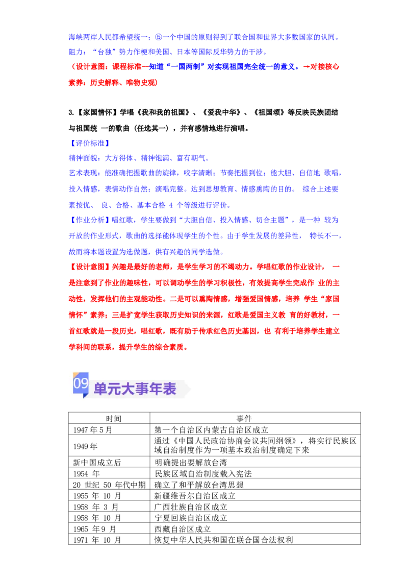 第四单元民族团结与祖国统一（大单元教学设计）-（统编版）_新八下历史_00、更新资料3月23日_第二套(4)_大单元教学课件+教学设计-U40_第四单元民族团结与祖国统一（12-14）