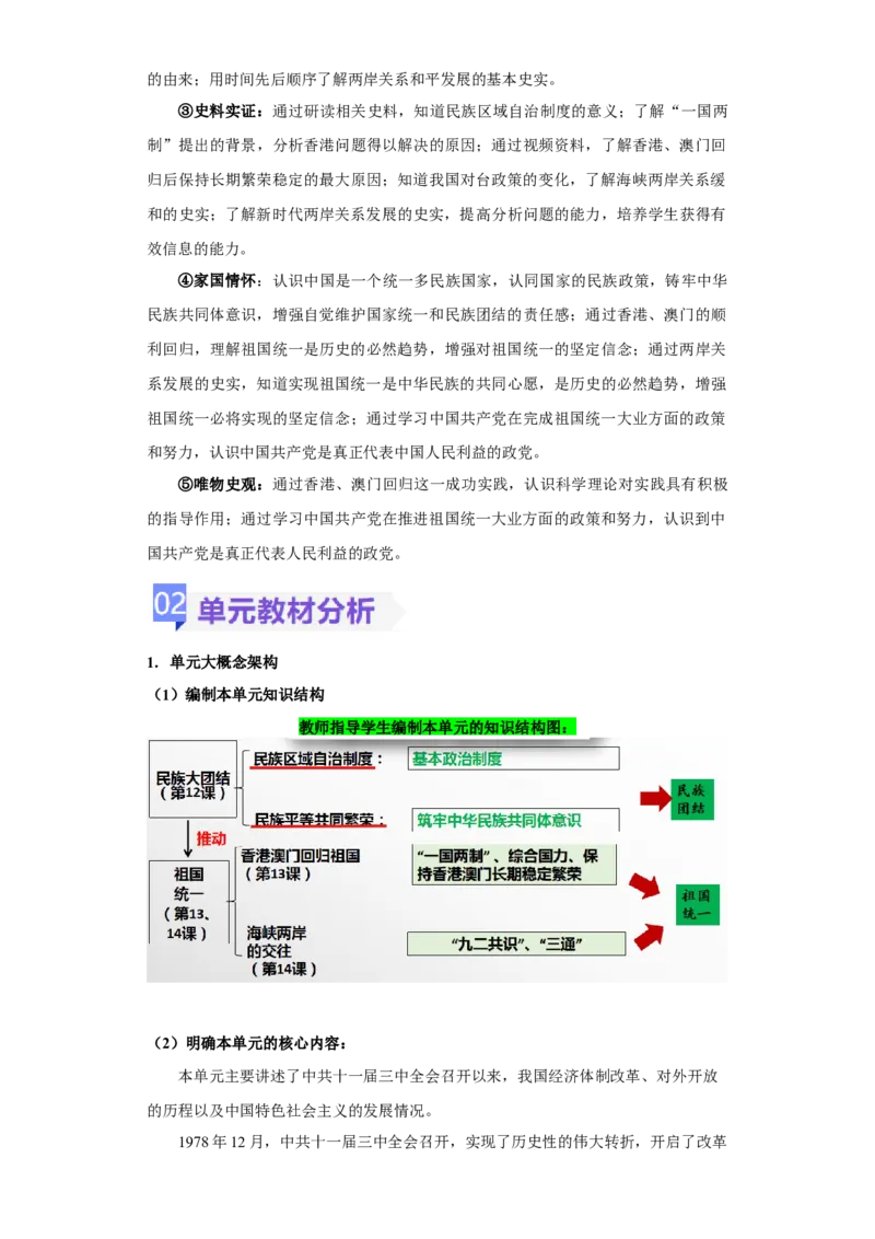 第四单元民族团结与祖国统一（大单元教学设计）-（统编版）_新八下历史_00、更新资料3月23日_第二套(4)_大单元教学课件+教学设计-U40_第四单元民族团结与祖国统一（12-14）