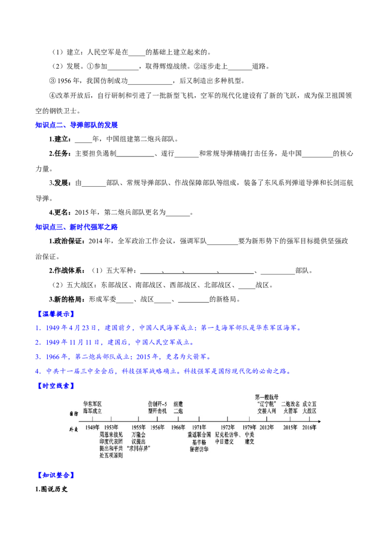 第15课钢铁长城（导学案）-（统编版）(1)_新八下历史_00、更新资料3月23日_第二套(4)_大单元教学课件+教学设计-U40_第五单元国防建设与外交成就（15-17）