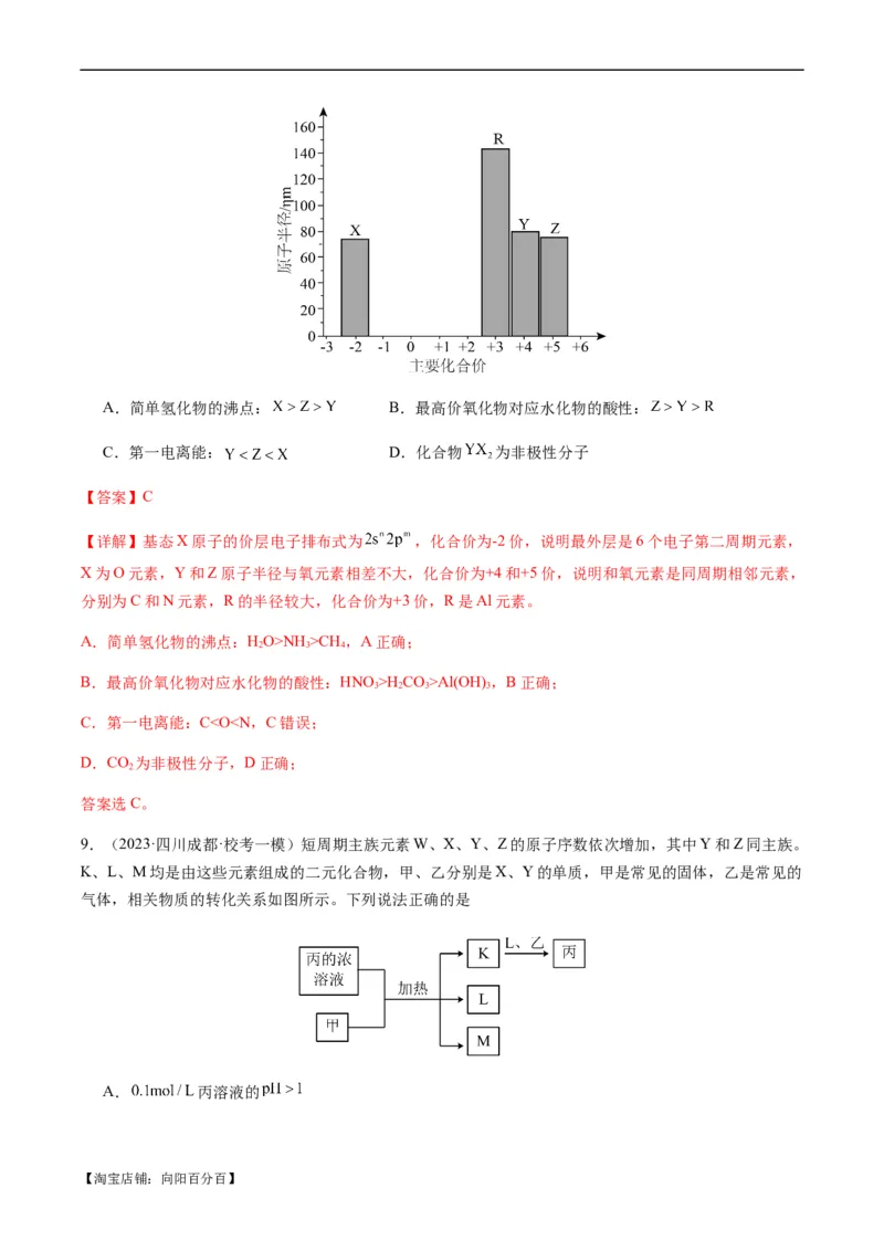 重难点10元素推断与元素周期律-2024年高考化学热点&middot;重点&middot;难点专练（新高考专用）（解析版）_05高考化学_新高考复习资料_2024年新高考资料_❤专项复习资料_教师版（含答案解析）