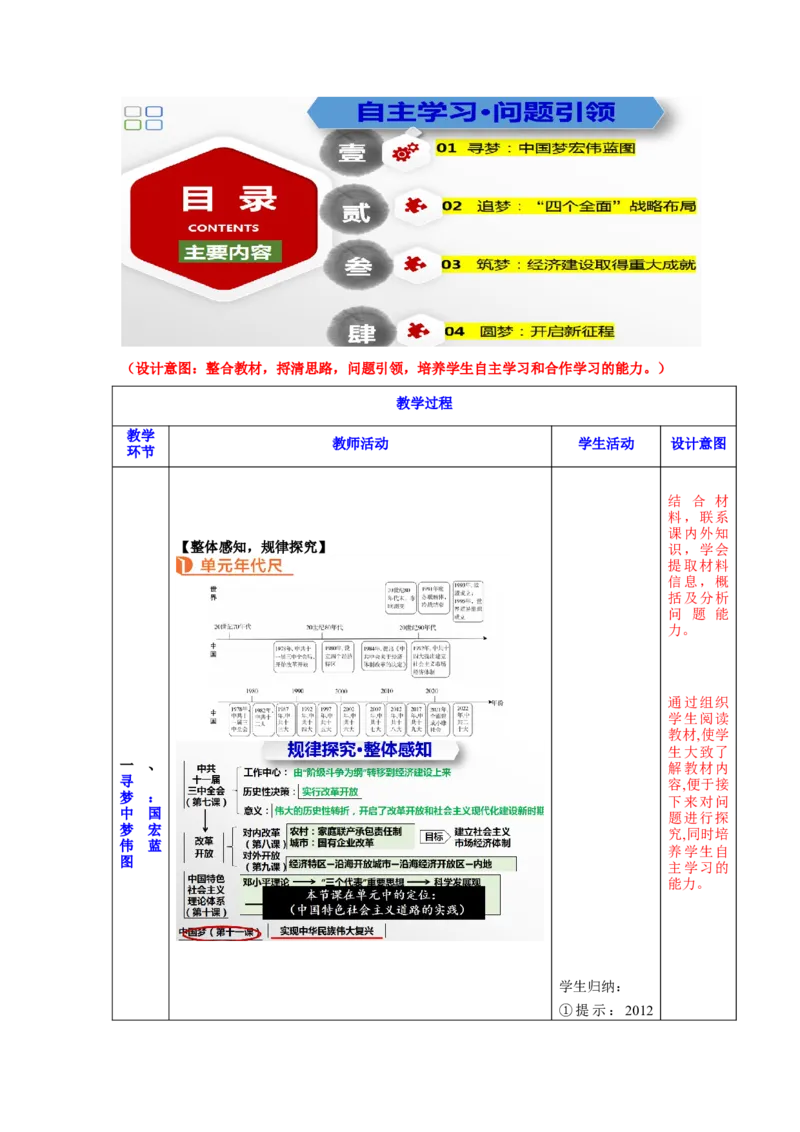 第11课为实现中国梦而努力奋斗（教学设计）-（统编版）_新八下历史_00、更新资料3月23日_第二套(4)_大单元教学课件+教学设计-U40_第三单元中国特色社会主义道路（7-11）