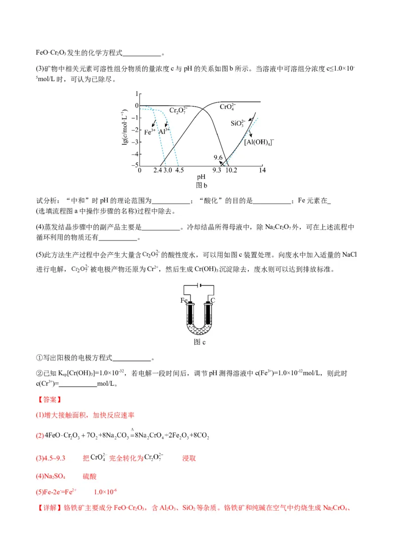 重难点16化学工艺流程综合题-2024年高考化学热点&middot;重点&middot;难点专练（新高考专用）（解析版）_05高考化学_2024年新高考资料_3.2024专项复习