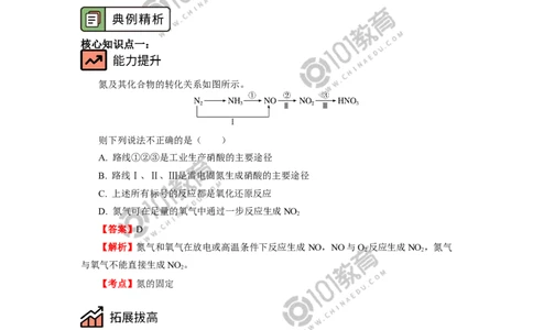 必修2第五章第二节氮及其化合物（1）_新人教版高中化学必修一、二_新人教版高中化学必修下册_101教育学（下学期）配套学案和练习