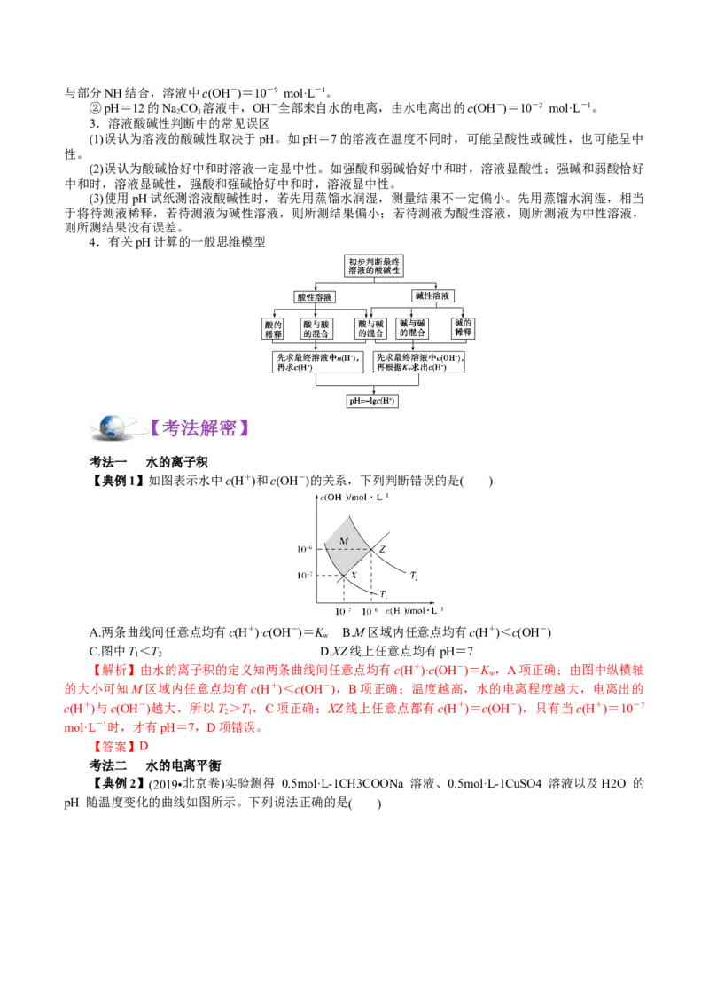 解密10水溶液中离子反应(讲义)-高频考点解密2021年高考化学二轮复习讲义+分层训练_05高考化学_新高考复习资料_2021新高考资料