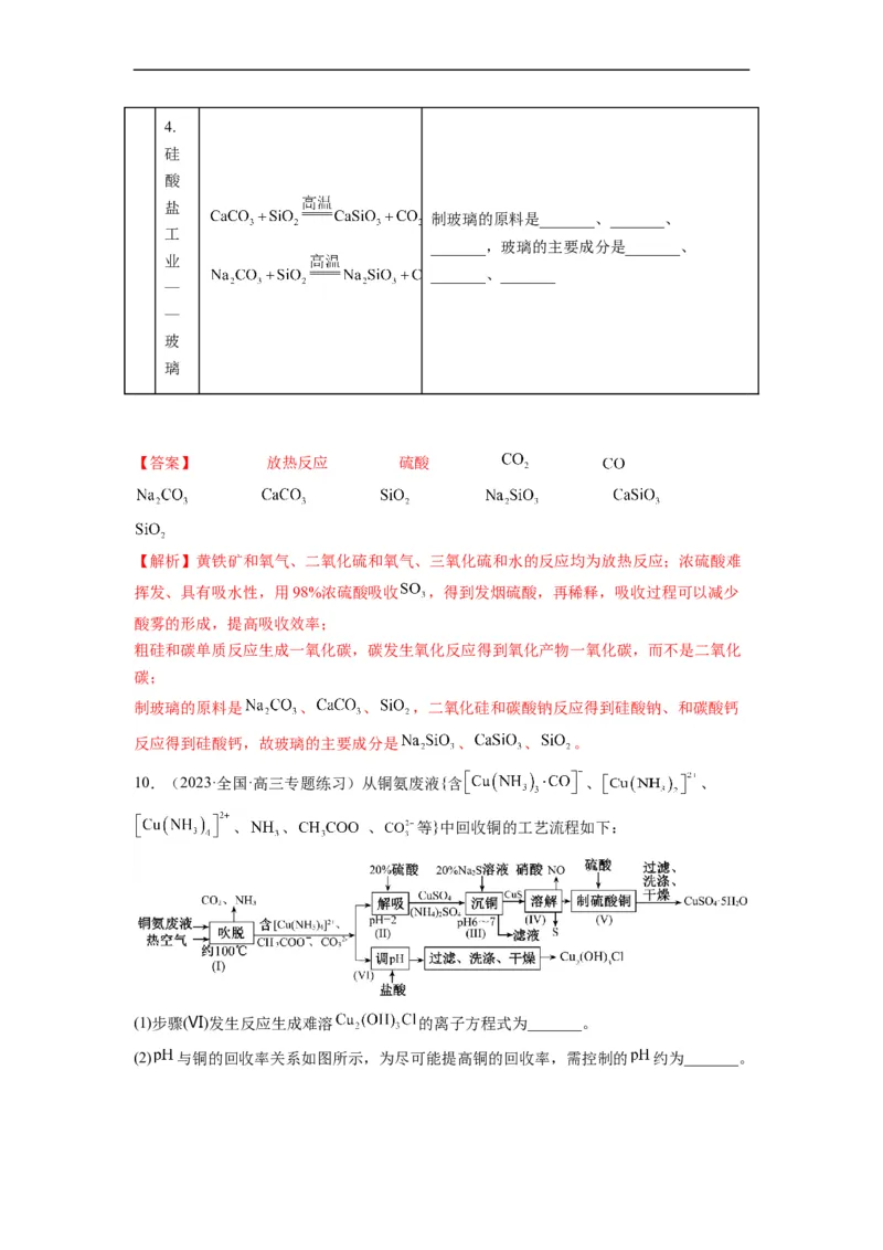 解密12化学工艺流程（分层训练）（解析版）_05高考化学_通用版（老高考）复习资料_2023年复习资料_二轮复习_高频考点解密2023年高考化学二轮复习讲义+分层训练（全国通用）