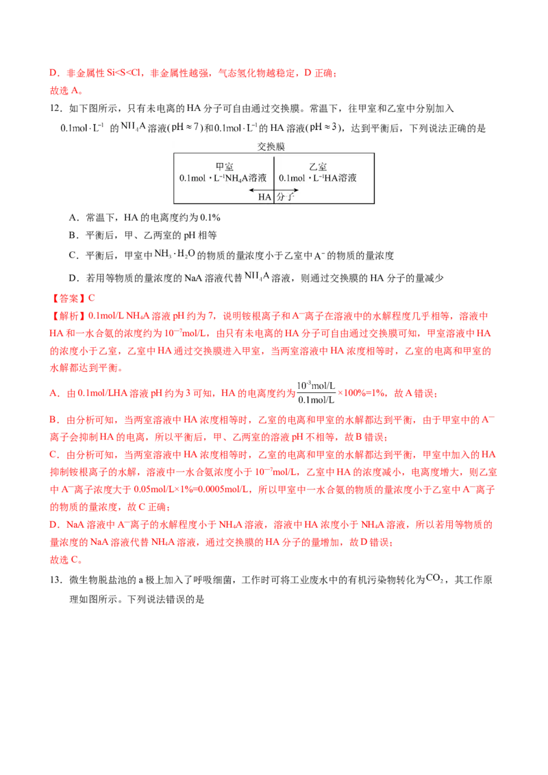 黄金卷08（全国卷老教材）-赢在高考&middot;黄金8卷备战2024年高考化学模拟卷（全国卷专用）（解析版）_05高考化学_2024年新高考资料_4.2024高考模拟预测试卷