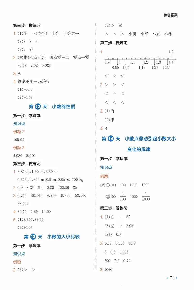 26春《一本预备四年级下册》人教数学_26春人教版数学三下_09、练习题+试卷合集_-26春《预备新学期》_26春《一本预备4年级下册》人教数学