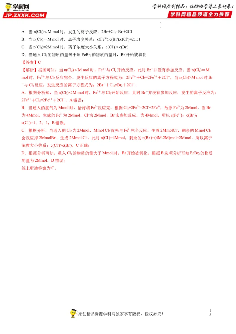 重难点04氧化还原反应的概念、规律与应用（解析版）_05高考化学_新高考复习资料_2023年新高考资料_专项复习_2023年高考化学热点&middot;重点&middot;难点专练（新高考专用）_496