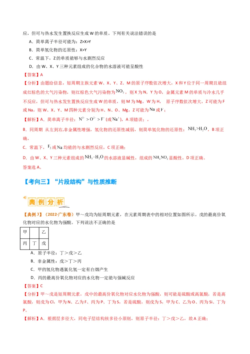 题型08元素周期律推断（解析版）_05高考化学_2024年新高考资料_2.2024二轮复习_2024年高考化学二轮热点题型归纳与变式演练（新高考通用）