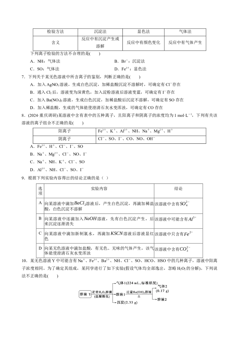 考点巩固卷01化学物质及其变化（原卷版）_05高考化学_2025年新高考资料_一轮复习_2025年高考化学一轮复习考点通关卷_2025年高考化学一轮复习考点通关卷（新高考通用）（完结）