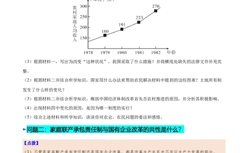 第8课经济体制改革（学生版）_新八下历史_00、更新资料3月23日_第二套(4)_同步讲义-U15_2025版