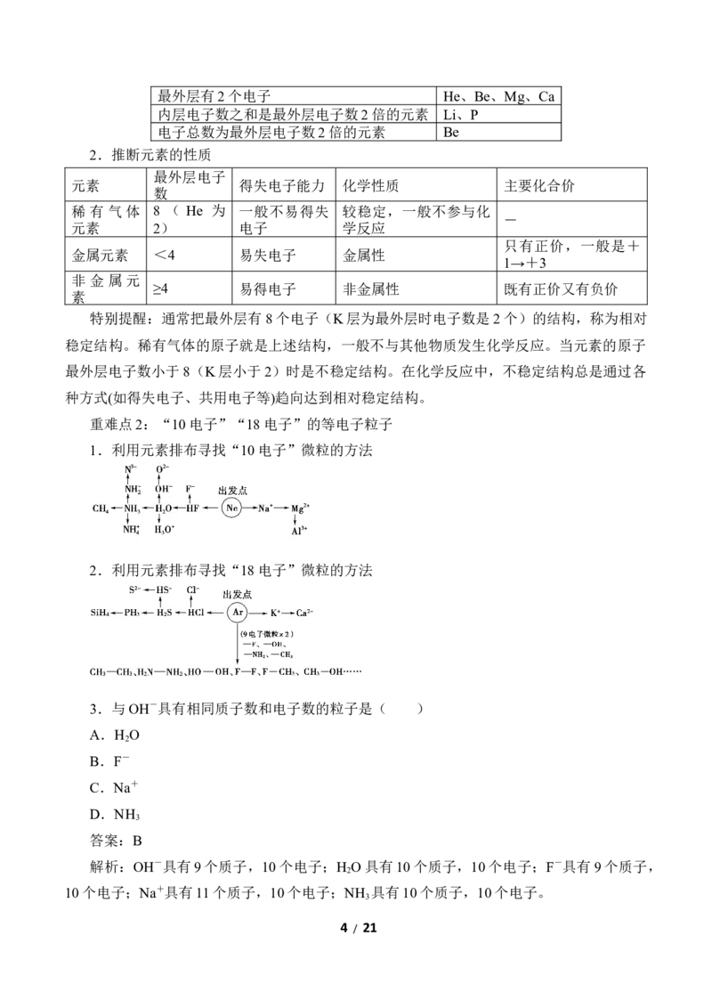 (学案)原子结构与元素周期表_化学课件_高中化学第一册_第四章物质结构元素周期律
