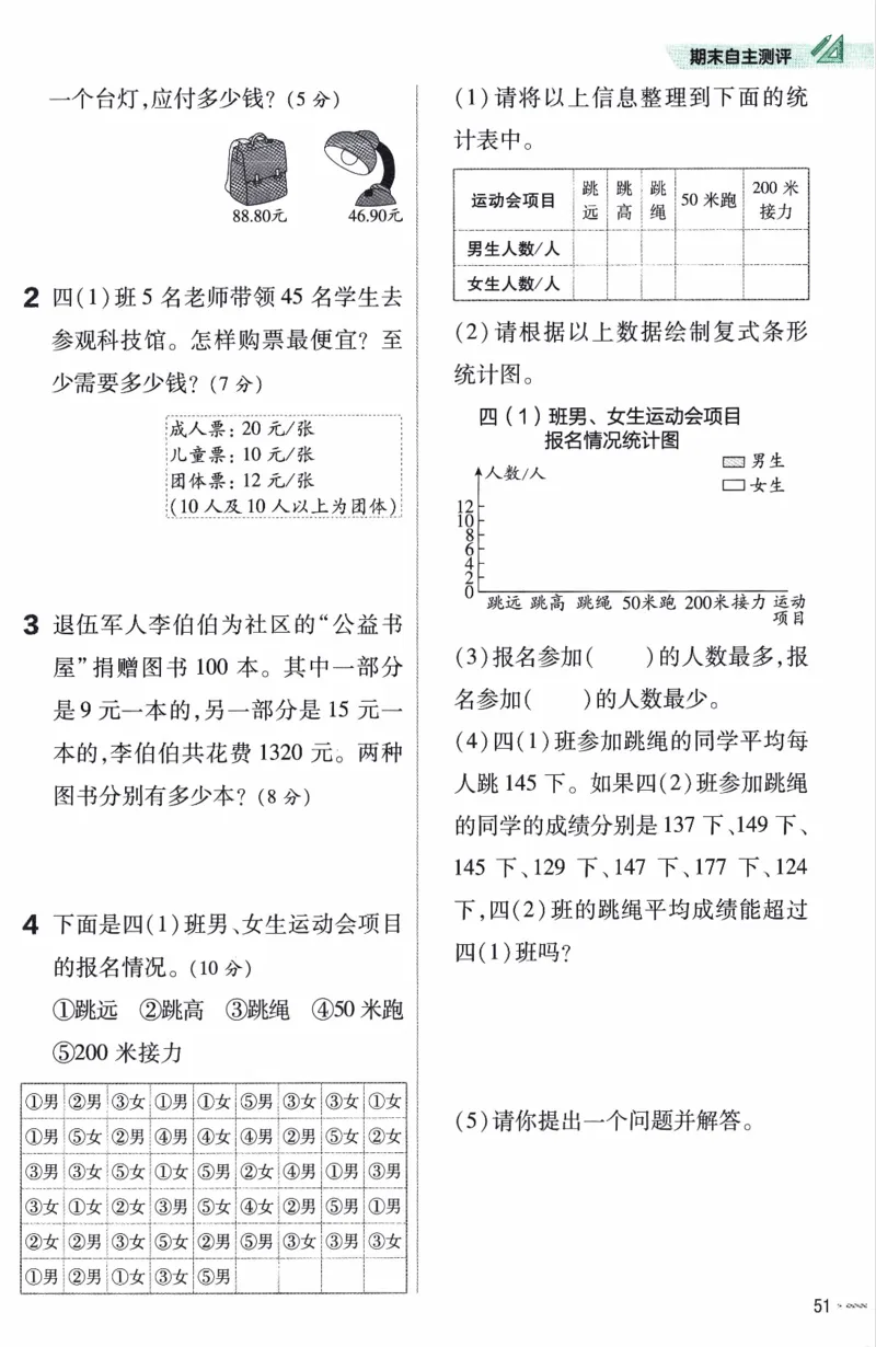 26春《练习帮》人教数学四下_26春人教版数学三下_09、练习题+试卷合集_-26春《练习帮》
