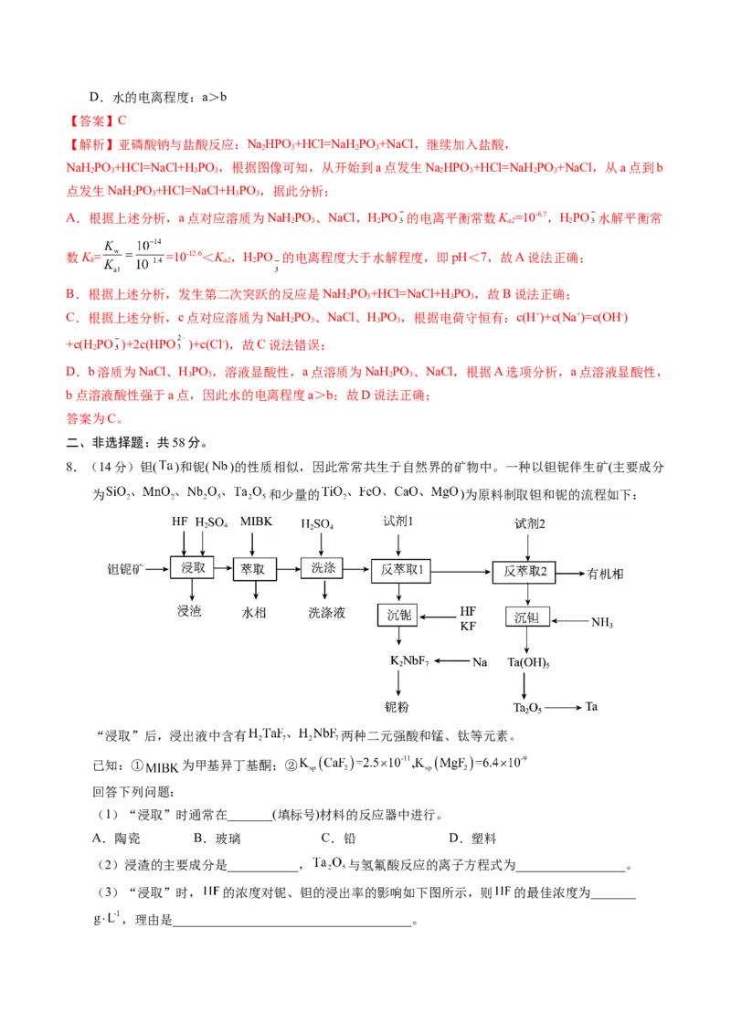 黄金卷04（全国卷新教材）-赢在高考&middot;黄金8卷备战2024年高考化学模拟卷（全国卷专用）（解析版）_05高考化学_2024年新高考资料_4.2024高考模拟预测试卷