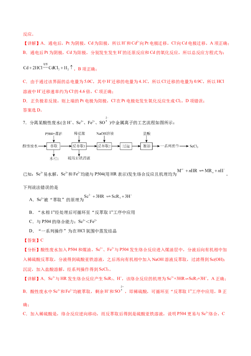 黄金卷07-赢在高考&middot;黄金8卷备战2024年高考化学模拟卷（福建专用）（解析版）_05高考化学_2024年新高考资料_4.2024高考模拟预测试卷