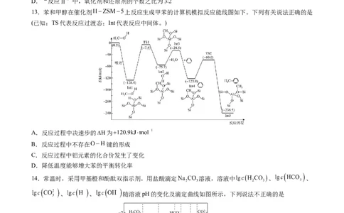 黄金卷04-赢在高考&middot;黄金8卷备战2024年高考化学模拟卷（河北专用）（原卷版）_05高考化学_2024年新高考资料_4.2024高考模拟预测试卷