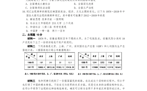 第三单元中国特色社会主义道路测试卷-部编版八年级历史下册_新八下历史_00、更新资料3月23日_第二套(4)_单元测试