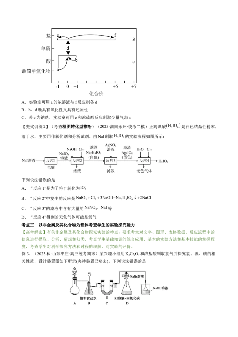 高考解密11常见非金属及其重要化合物（讲义）-高频考点解密2023年高考化学二轮复习讲义+分层训练（新高考专用）（原卷版）_05高考化学_新高考复习资料_2023年新高考资料_二轮复习