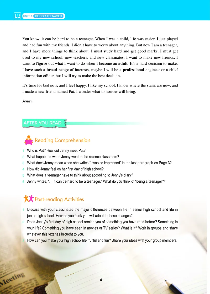 普通高中教科书&middot;英语必修第一册_高中全套电子教材及答案。_01高中电子教材全套_英语_冀教版_高中年级_必修第一册