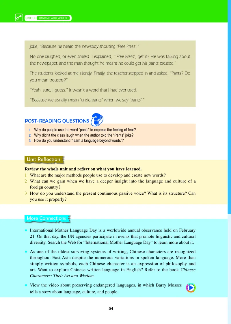 普通高中教科书&middot;英语必修第一册_高中全套电子教材及答案。_01高中电子教材全套_英语_冀教版_高中年级_必修第一册