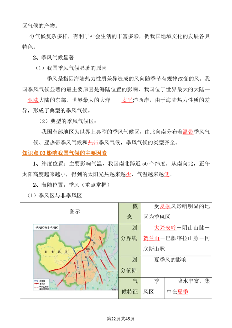 24年人教版八上地理必背知识点梳理_24秋《初中各科知识点梳理》_2024秋《名师总结》知识点789年级全科_24秋《名师总结》知识点八年级全科
