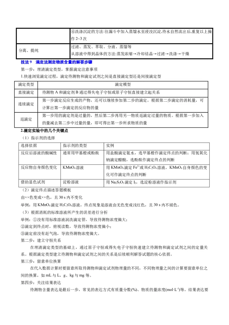 通关12化学实验综合（原卷版）-备战2024年高考化学抢分秘籍（新高考专用）_05高考化学_2024年新高考资料_5.2024三轮冲刺_备战2024年高考化学抢分秘籍（新高考专用）322209527
