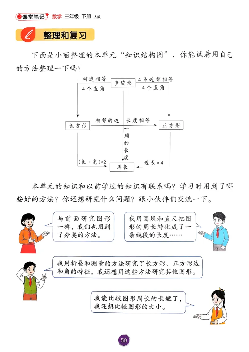 26春人教版三年级下册数学课堂笔记_26春人教版数学三下_03、课堂笔记_26春人教版三年级下册数学课堂笔记