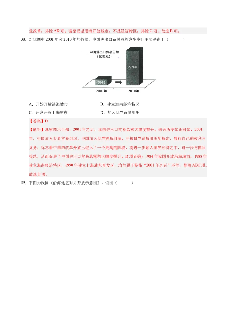 第三单元中国特色社会主义道路（考点梳理卷）（教师版）_新八下历史_00、更新资料3月23日_第二套(4)_单元知识复习专项-U89_2025版