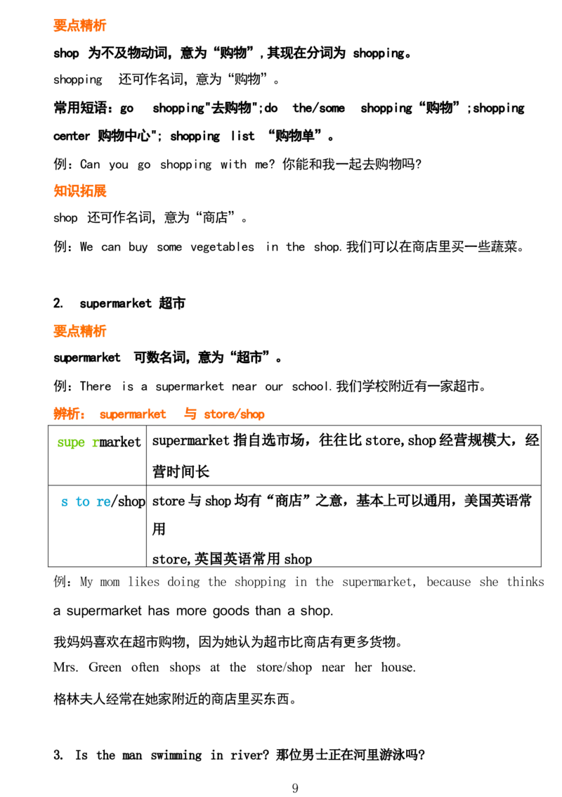 1_24秋《初中各科知识点梳理》_初中英语《知识梳理》7-9年级上下册_重点知识_人教版初中英语_上册_九上_U6