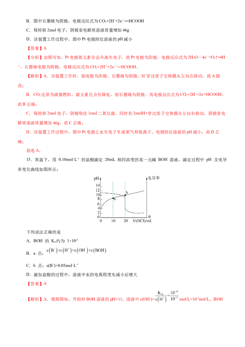 黄金卷06-赢在高考黄金8卷备战2024年高考化学模拟卷（辽宁专用）（解析版）_05高考化学_2024年新高考资料_4.2024高考模拟预测试卷