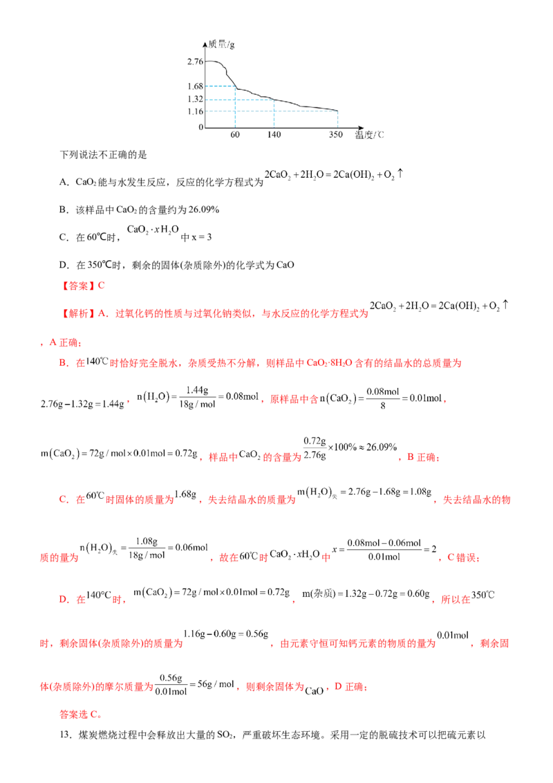 黄金卷06-赢在高考黄金8卷备战2024年高考化学模拟卷（辽宁专用）（解析版）_05高考化学_2024年新高考资料_4.2024高考模拟预测试卷