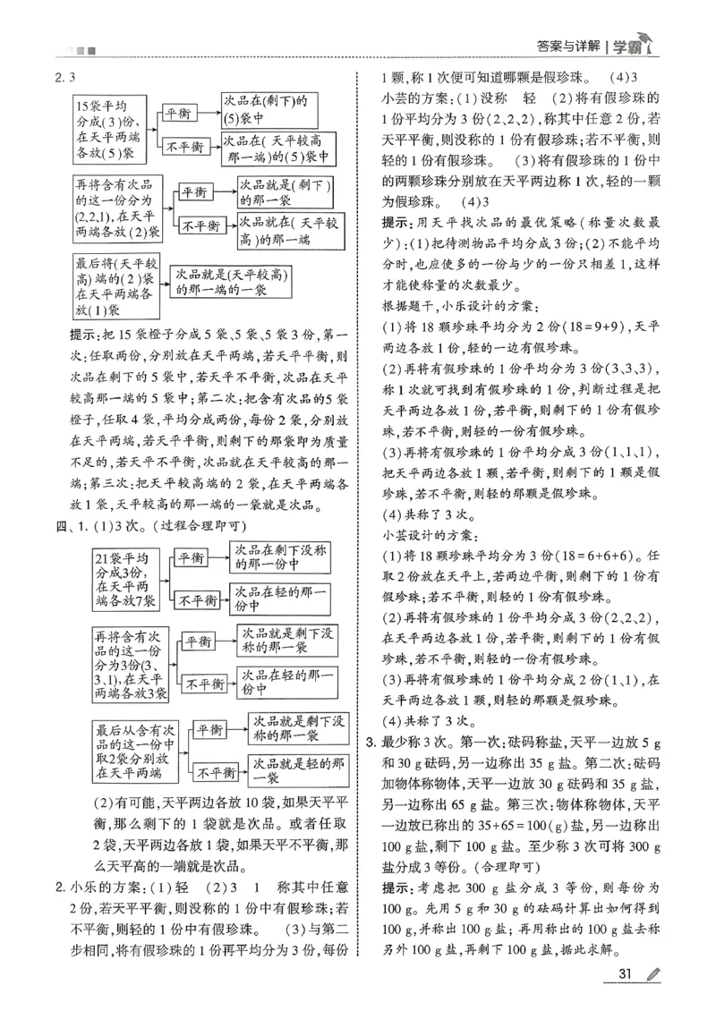 五下人教数学答案解析_26春人教版数学三下_09、练习题+试卷合集_-26春《五星学霸》_26春《五星学霸》数学RJ5下