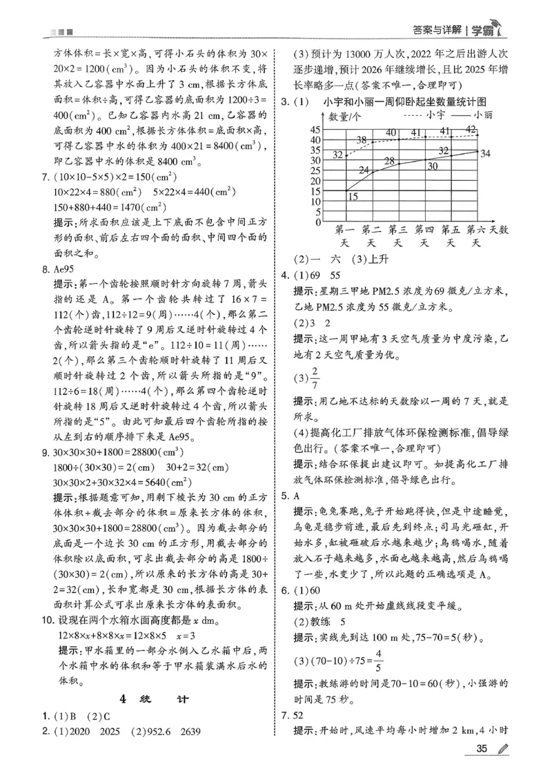 五下人教数学答案解析_26春人教版数学三下_09、练习题+试卷合集_-26春《五星学霸》_26春《五星学霸》数学RJ5下