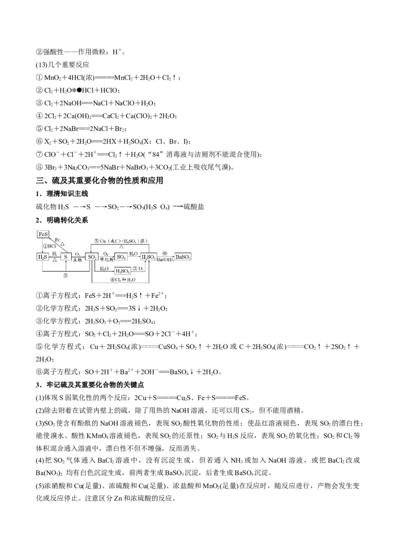 解密11非金属及其化合物（讲义）-高频考点解密2022年高考化学二轮复习讲义+分层训练（全国通用）（原卷版）_05高考化学_通用版（老高考）复习资料_2023年复习资料_二轮复习