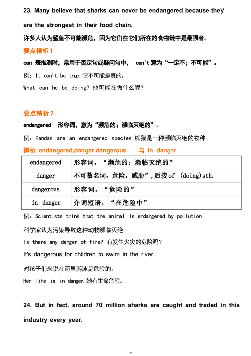 1_24秋《初中各科知识点梳理》_初中英语《知识梳理》7-9年级上下册_重点知识_人教版初中英语_下册_九下_UNIT13