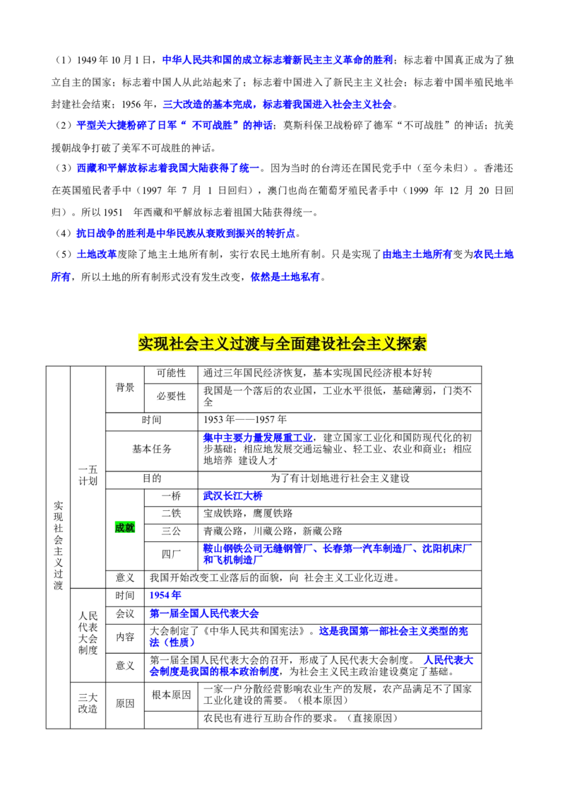 八下历史期末复习提纲晨读晚诵+基础知识默写（1-19课，附答案）-+2023-2024学年八年级历史下册期末复习提分秘籍（统编版）_新八下历史_19、赠送其它资料_旧版_12复习课件8下历史