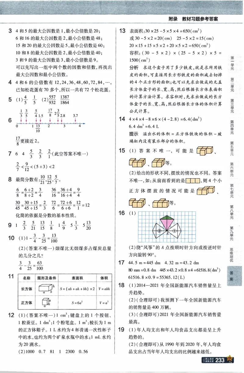 26春《教材帮》人教数学五下_26春人教版数学三下_09、练习题+试卷合集_-26春《教材帮》_26春《教材帮》人教数学5下